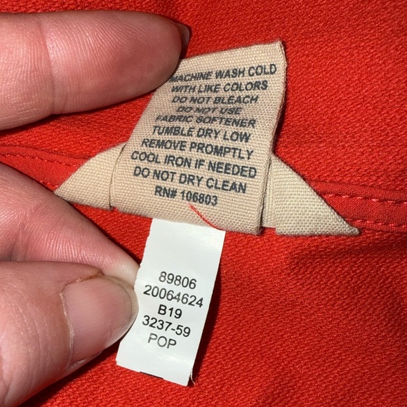 Duluth Rain jacket coral orange Medium perfect condition - Picture 12 of 12